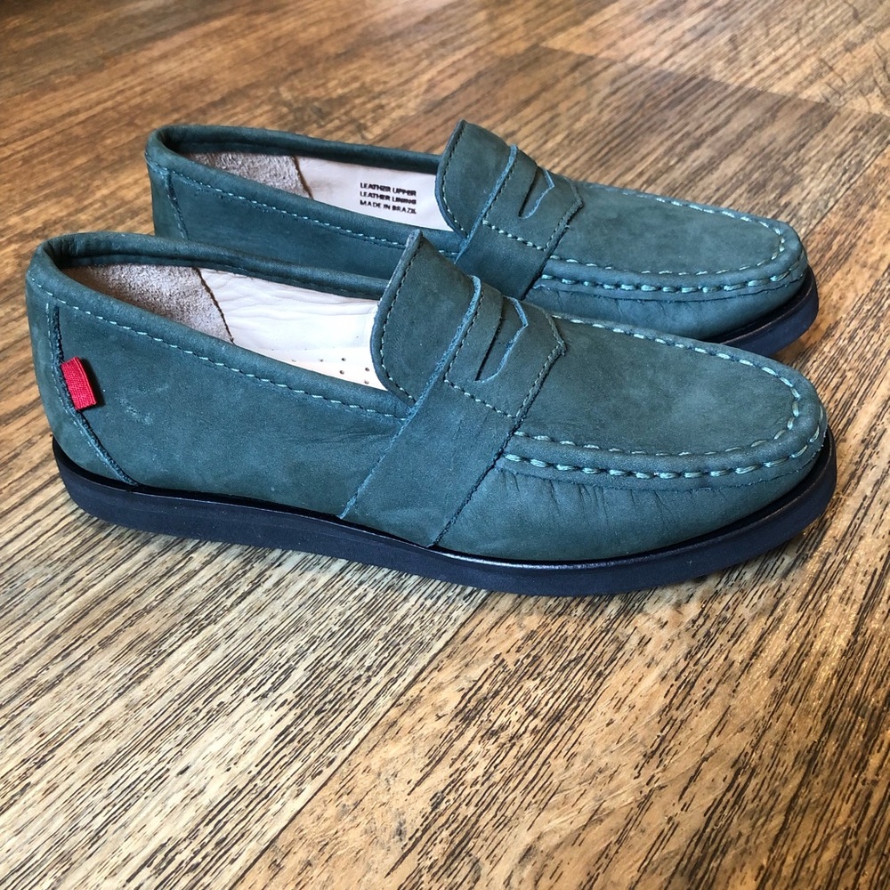 Boys Kids Leather Slip On Loafer Marc Joseph Size 13